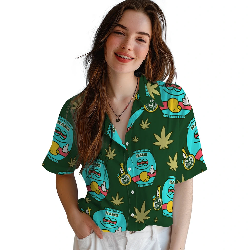 Colorado State Rams Hawaiian Shirt - Chill Vibe | Moonbestprint