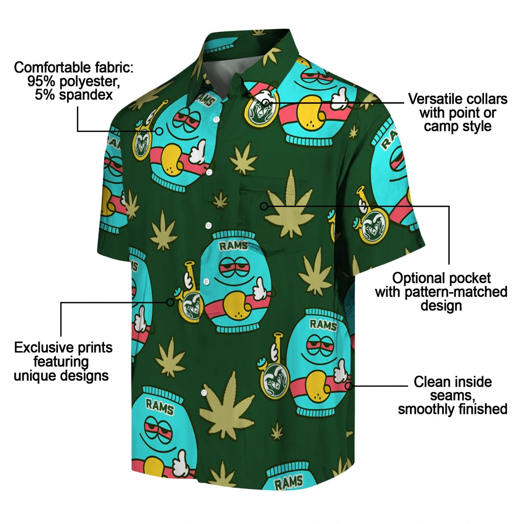 Colorado State Rams Hawaiian Shirt - Chill Vibe | Moonbestprint