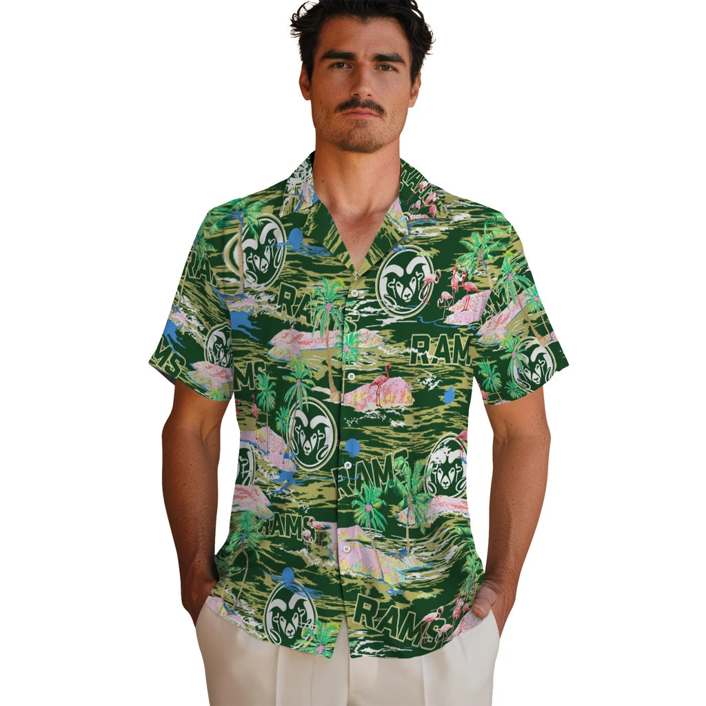 Colorado State Rams Flamingo Retreat 2026 Hawaiian Shirt – Moonbestprint