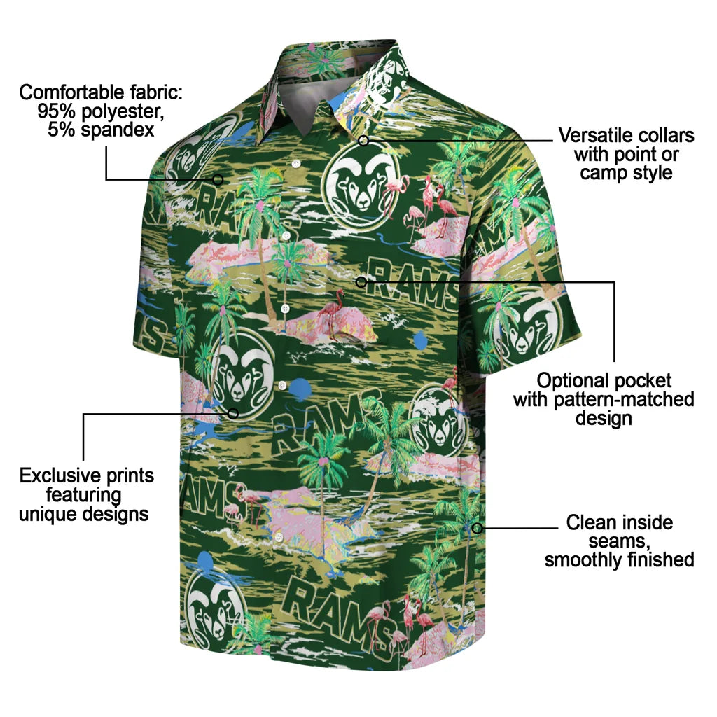 Colorado State Rams Flamingo Retreat 2026 Hawaiian Shirt – Moonbestprint