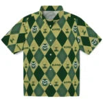 Colorado State Rams Hawaiian Shirt - Golfing Plaid | Moonbestprint