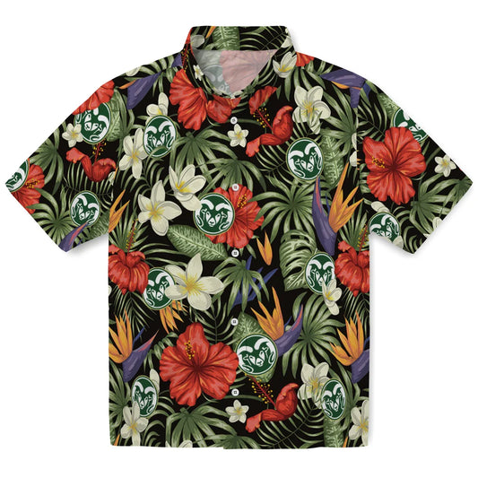Colorado State Rams Hawaiian Shirt - Hawaii Floral Hibiscus | Moonbestprint