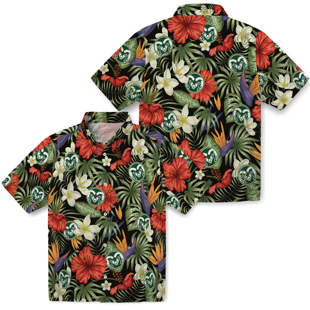 Colorado State Rams Hawaiian Shirt - Hawaii Floral Hibiscus | Moonbestprint