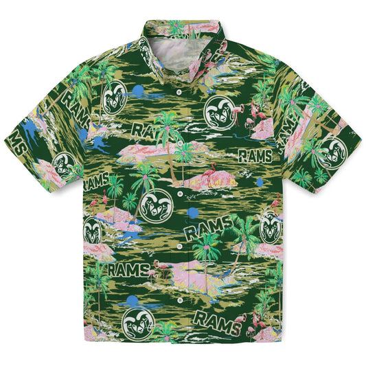 Colorado State Rams Hawaiian Shirt - Hawaii Island | Moonbestprint