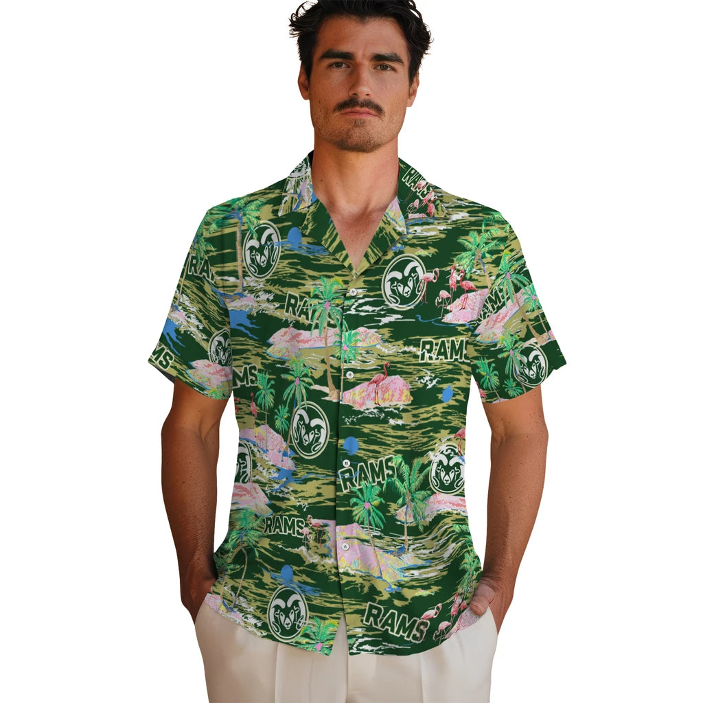 Colorado State Rams Hawaiian Shirt - Hawaii Island | Moonbestprint