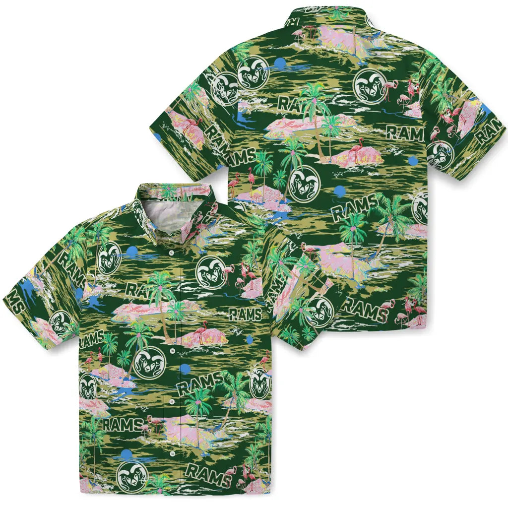 Colorado State Rams Hawaiian Shirt - Hawaii Island | Moonbestprint