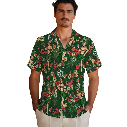 Colorado State Rams Hawaiian Shirt - Hawaiian Girls Design | Moonbestprint