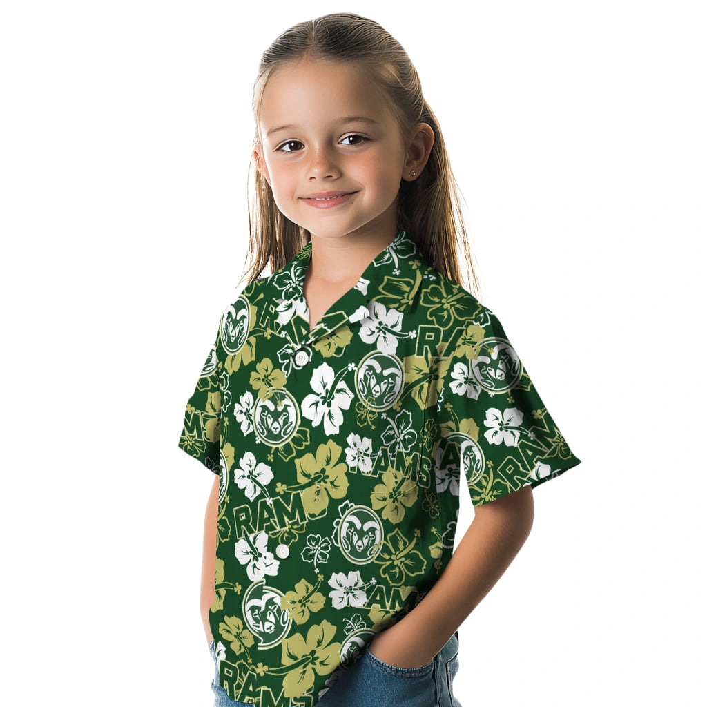 Colorado State Rams Hibiscus Bloom Hawaiian Shirt – Moonbestprint