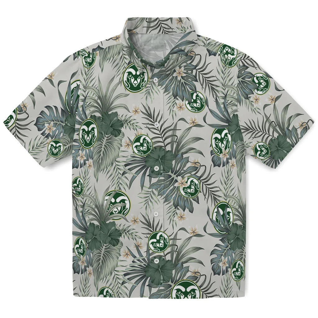 Colorado State Rams Hawaiian Shirt - Hibiscus Designs | Moonbestprint