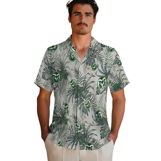 Colorado State Rams Hawaiian Shirt - Hibiscus Designs | Moonbestprint