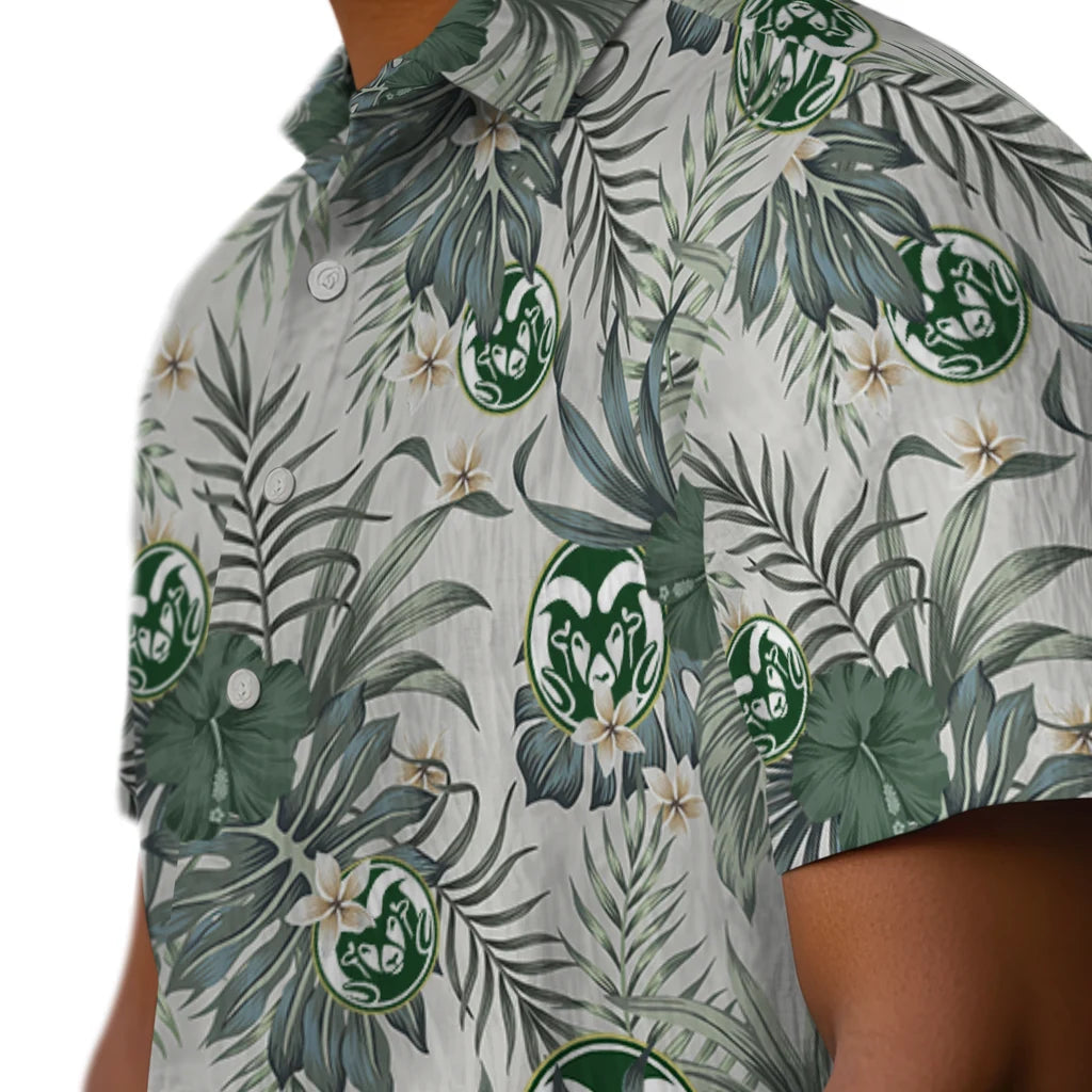 Colorado State Rams Hawaiian Shirt - Hibiscus Designs | Moonbestprint