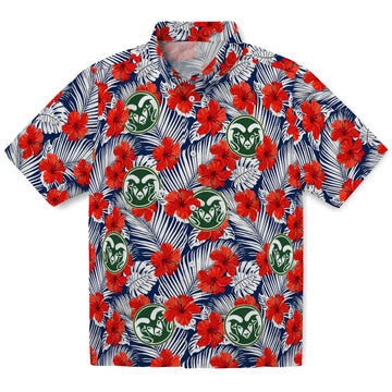 Colorado State Rams Hawaiian Shirt - Hibiscus Fiesta | Moonbestprint