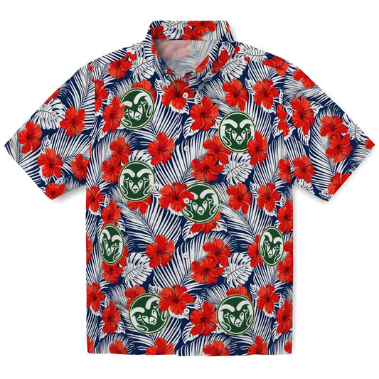 Colorado State Rams Hawaiian Shirt - Hibiscus Fiesta | Moonbestprint