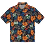 Colorado State Rams Hawaiian Shirt - Hibiscus Foliage | Moonbestprint