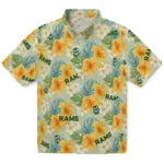Colorado State Rams Hawaiian Shirt - Hibiscus Mood | Moonbestprint