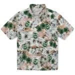 Colorado State Rams Hawaiian Shirt - Hibiscus Seaside | Moonbestprint