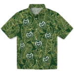 Colorado State Rams Hawaiian Shirt - Leaf Outline | Moonbestprint