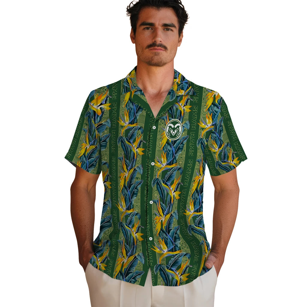 Colorado State Rams Hawaiian Shirt - Paradise Vines | Moonbestprint