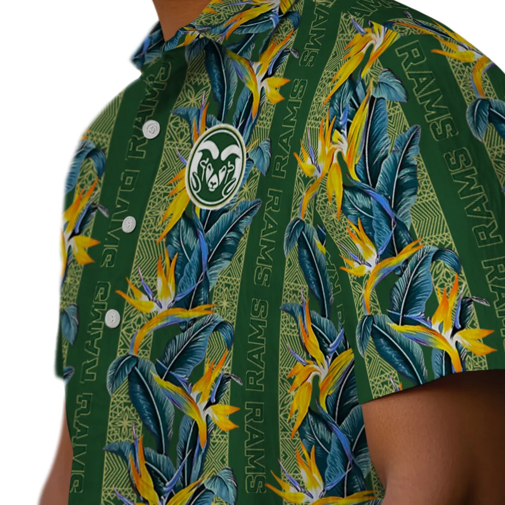 Colorado State Rams Hawaiian Shirt - Paradise Vines | Moonbestprint
