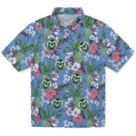 Colorado State Rams Hawaiian Shirt - Pineapple Bouquet | Moonbestprint