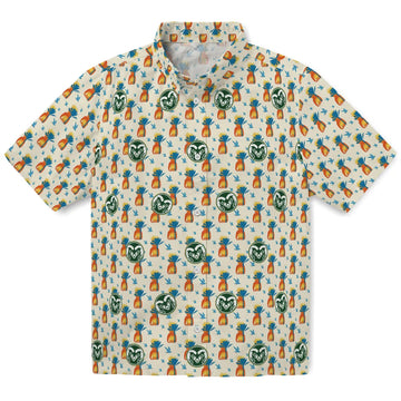 Colorado State Rams Hawaiian Shirt - Pineapple Delight | Moonbestprint