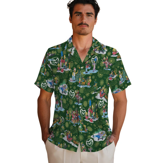 Colorado State Rams Hawaiian Shirt - Simpsons Christmas | Moonbestprint