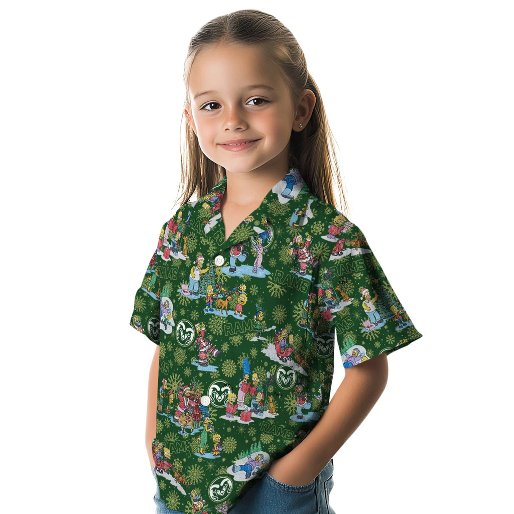 Colorado State Rams Hawaiian Shirt - Simpsons Christmas | Moonbestprint