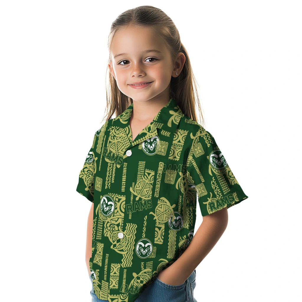 Colorado State Rams Hawaiian Shirt - Turtle Lines | Moonbestprint