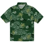 Colorado State Rams Hawaiian Shirt - Wave Palm | Moonbestprint