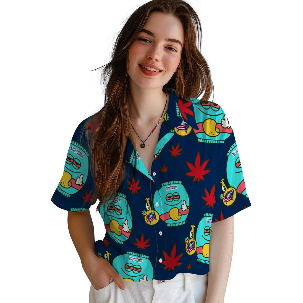 Columbus Blue Jackets Hawaiian Shirt - Chill Vibe | Moonbestprint