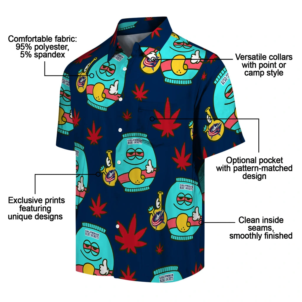 Columbus Blue Jackets Hawaiian Shirt - Chill Vibe | Moonbestprint