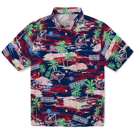Columbus Blue Jackets Hawaiian Shirt - Hawaii Island | Moonbestprint