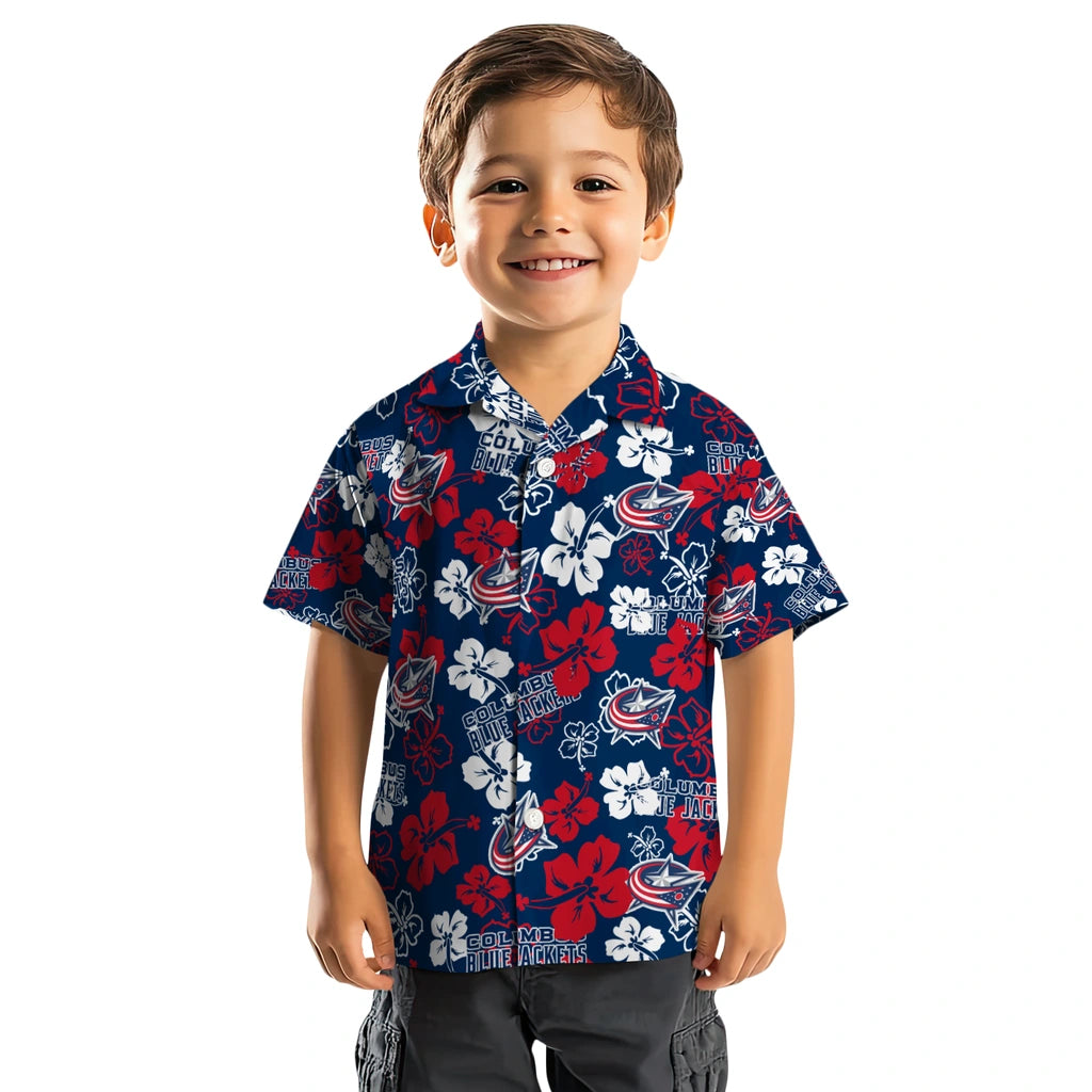 Columbus Blue Jackets Hibiscus Bloom Hawaiian Shirt – Moonbestprint