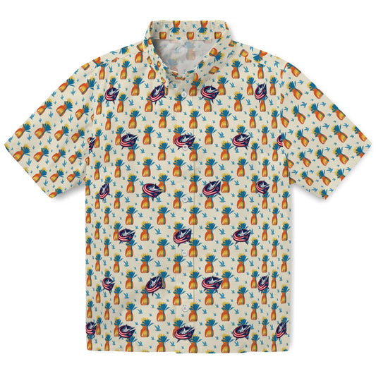 Columbus Blue Jackets Hawaiian Shirt - Pineapple Delight | Moonbestprint