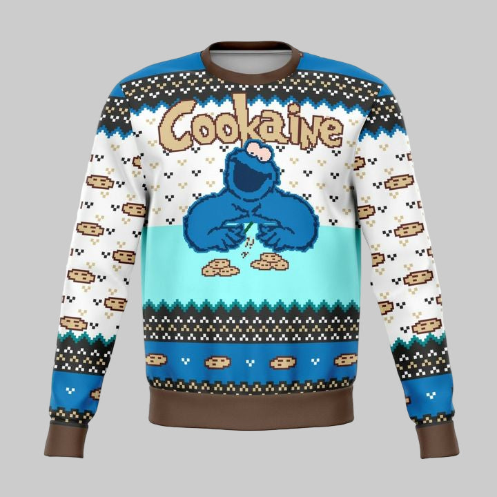 Cookaine Monster Meme 2022 Design 3d Ugly Christmas Sweater ? Usalast