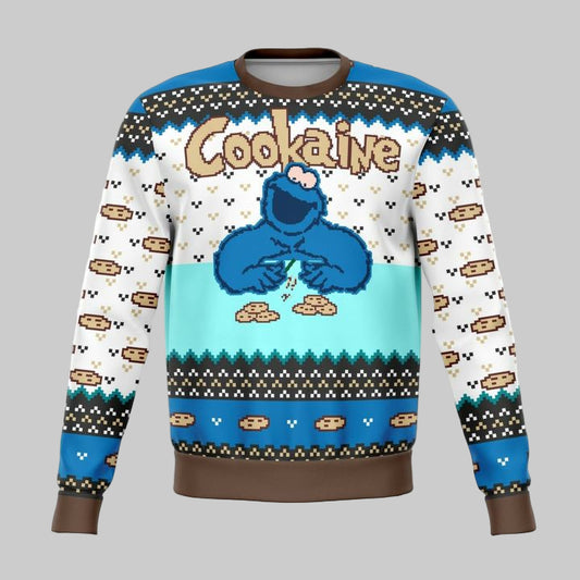 Cookaine Monster Meme 2022 Design 3d Ugly Christmas Sweater ? Usalast