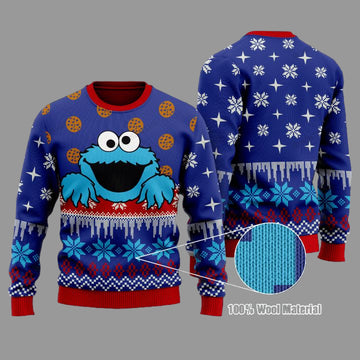 Cookie Monster Christmas Sweater ? Usalast