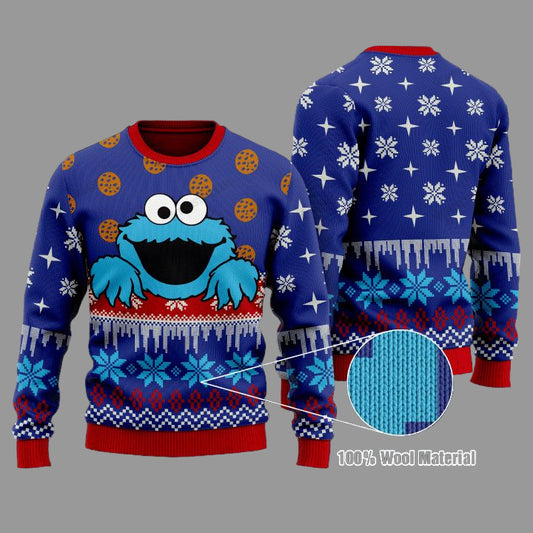 Cookie Monster Christmas Sweater ? Usalast