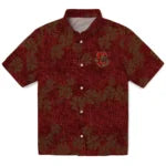 Cornell Big Red Hawaiian Shirt - 50th State Flower | Moonbestprint