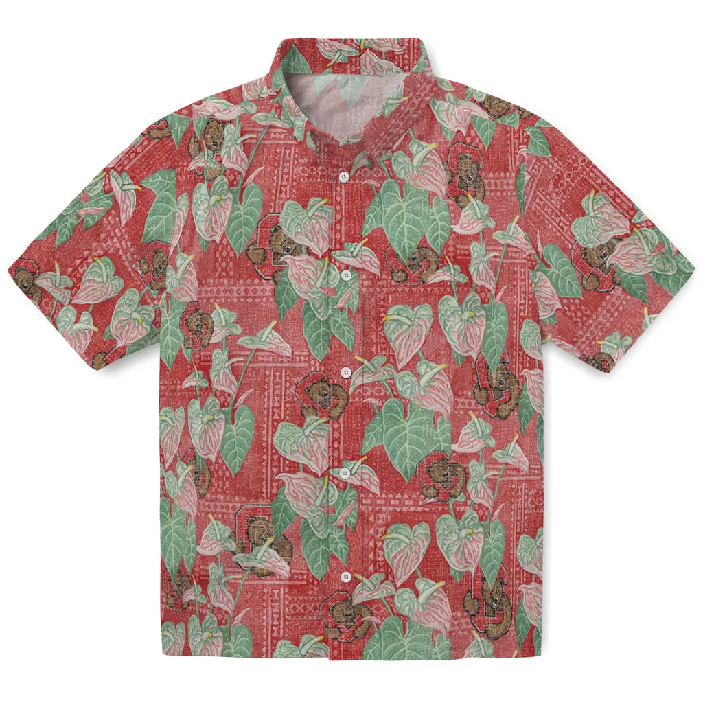 Cornell Big Red Hawaiian Shirt - Anthurium Overlay | Moonbestprint