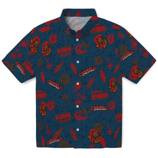 Cornell Big Red Hawaiian Shirt - Beach Vibe | Moonbestprint