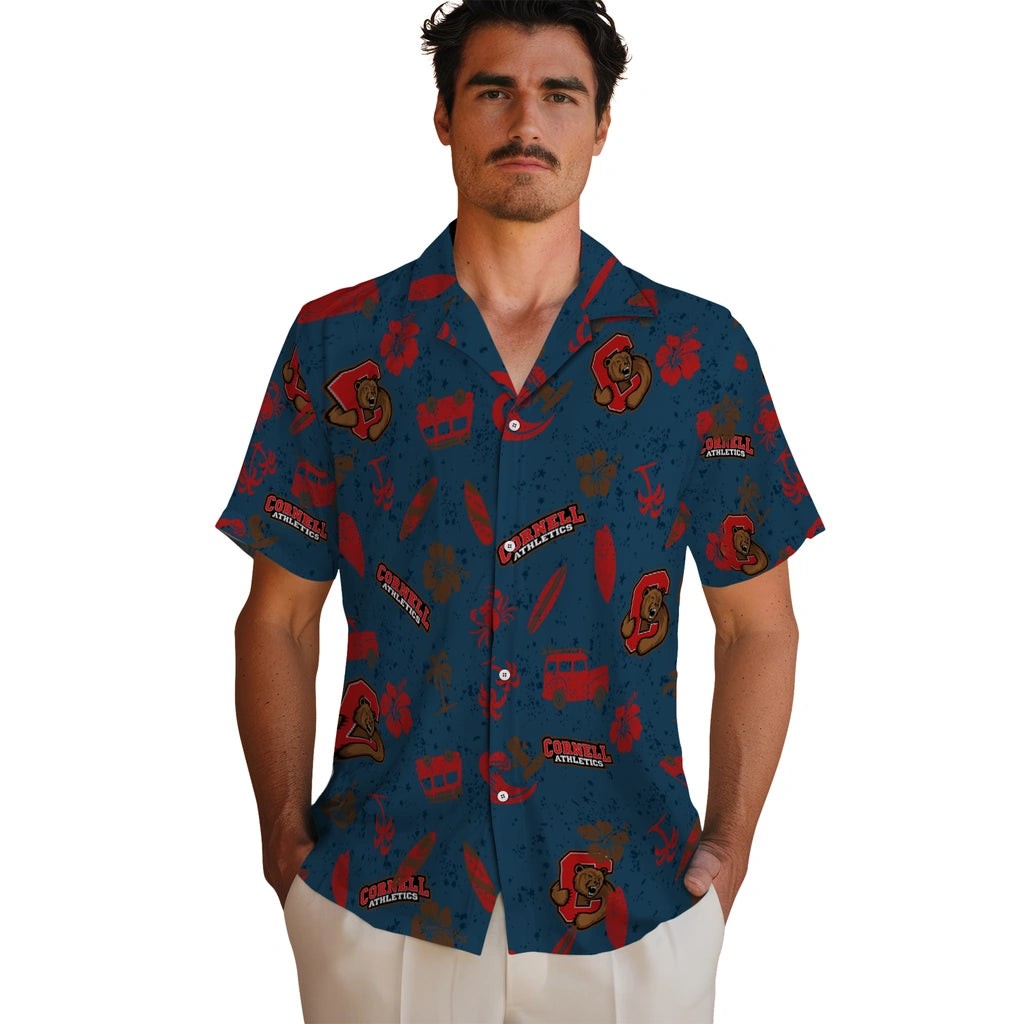 Cornell Big Red Hawaiian Shirt - Beach Vibe | Moonbestprint