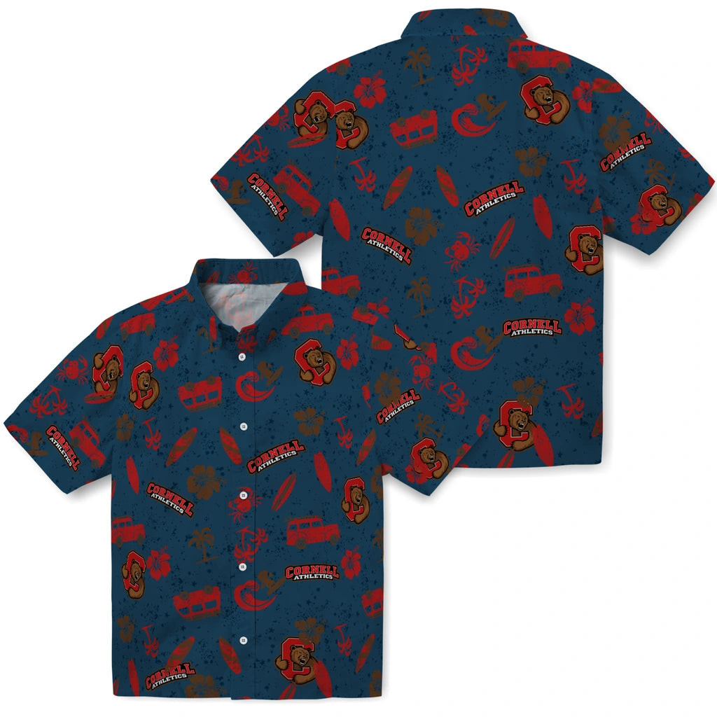 Cornell Big Red Hawaiian Shirt - Beach Vibe | Moonbestprint