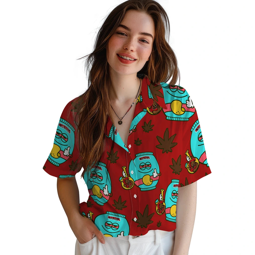 Cornell Big Red Hawaiian Shirt - Chill Vibe | Moonbestprint