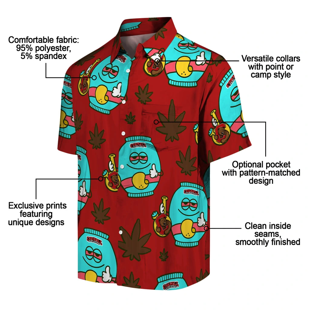 Cornell Big Red Hawaiian Shirt - Chill Vibe | Moonbestprint