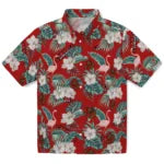 Cornell Big Red Hawaiian Shirt - Flamingo and Hibiscus | Moonbestprint