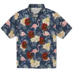 Cornell Big Red Hawaiian Shirt - Flamingo Hibiscus | Moonbestprint