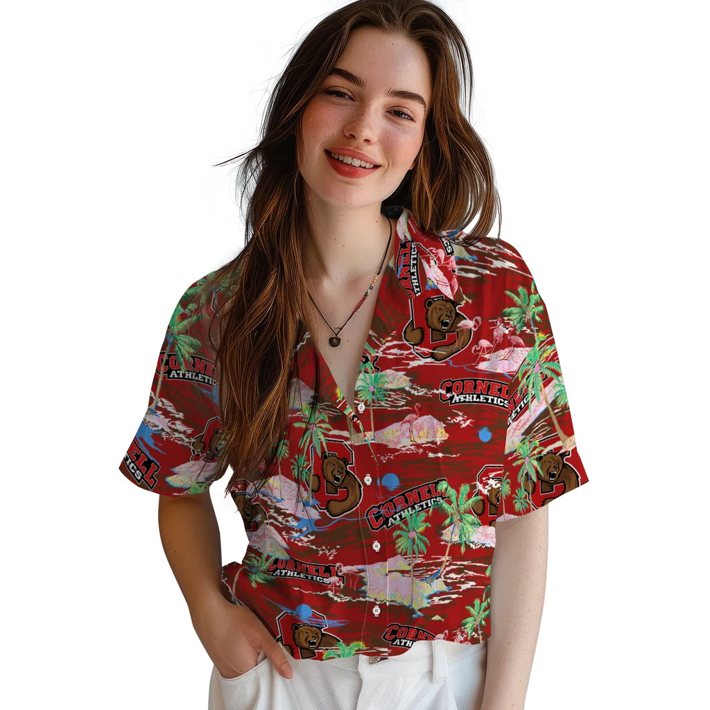 Cornell Big Flamingo Retreat 2026 Hawaiian Shirt – Moonbestprint