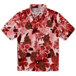 Cornell Big Red Hawaiian Shirt - Hibiscus Arrangement | Moonbestprint