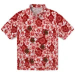 Cornell Big Red Hawaiian Shirt - Hibiscus Blooms | Moonbestprint
